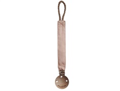 Mushie blush pacifier clip